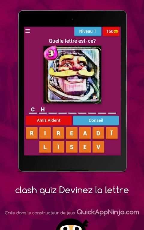 Deviner la lettre Clash Quiz скриншот 2