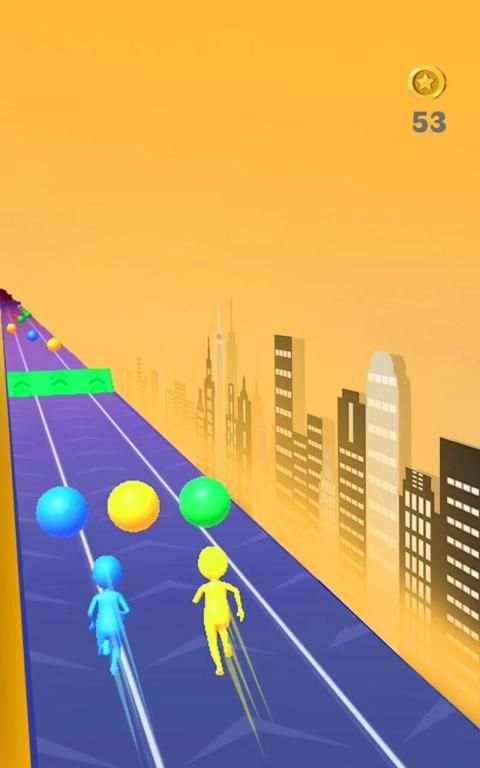 Color Race 3D :freerun fun game स्क्रीनशॉट 2
