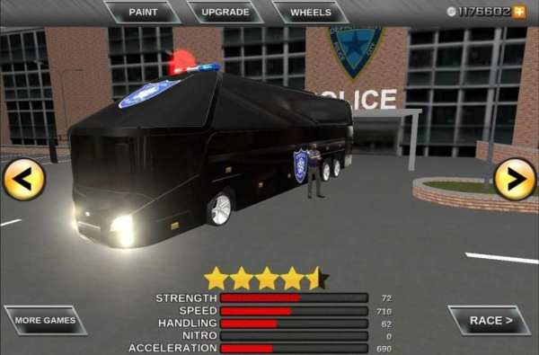 Police bus prison transport 3D screenshot 3