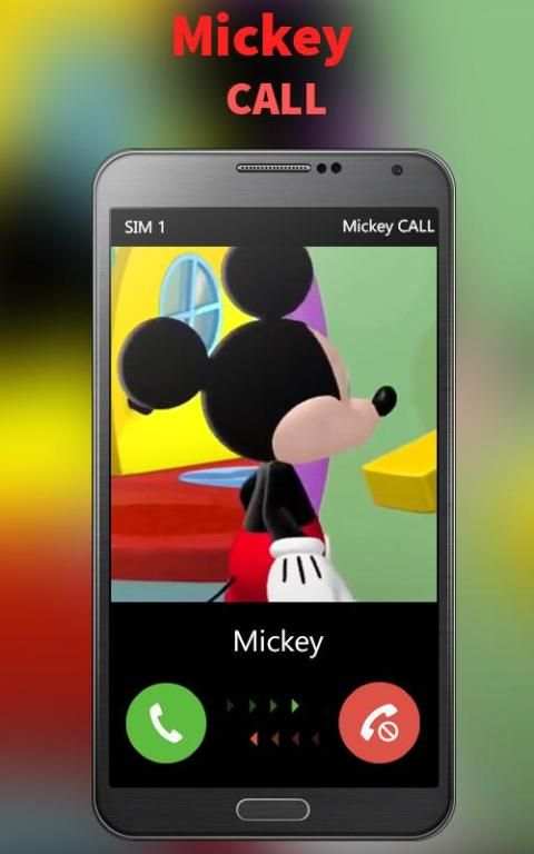 Call from Mickey video Mouse 2 تصوير الشاشة