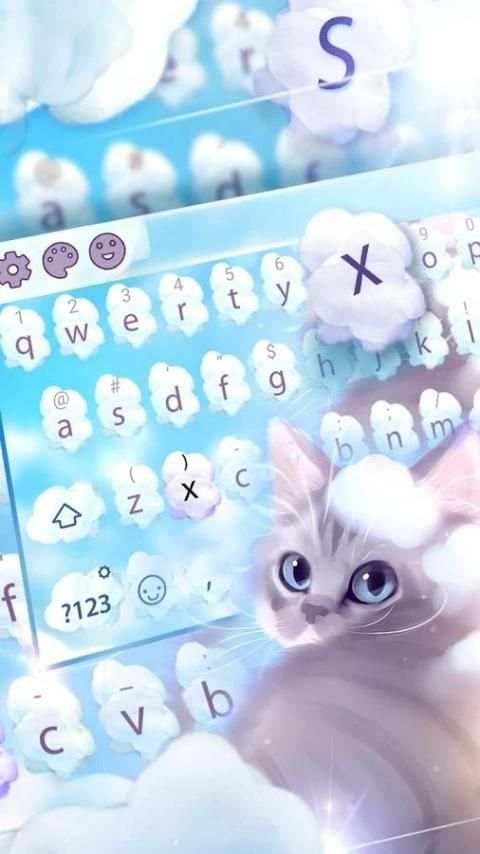 Cute Cats Keyboard Theme скриншот 3