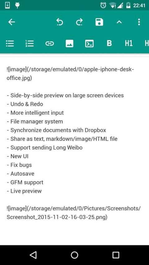 MarkdownX screenshot 3