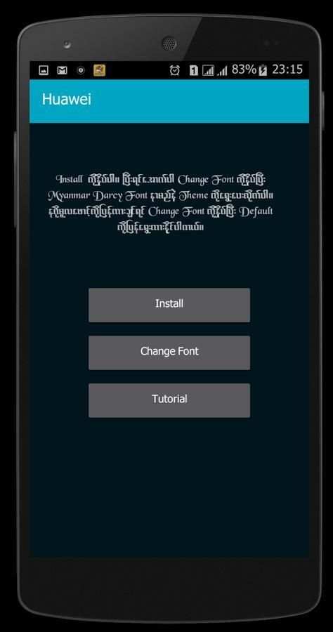 Myanmar Darcy Font(Font Style) screenshot 4