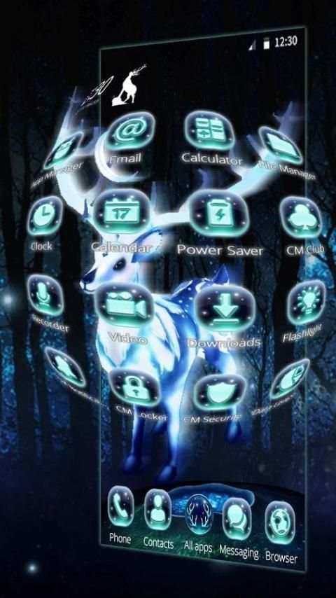 White Deer 3D Theme स्क्रीनशॉट 5