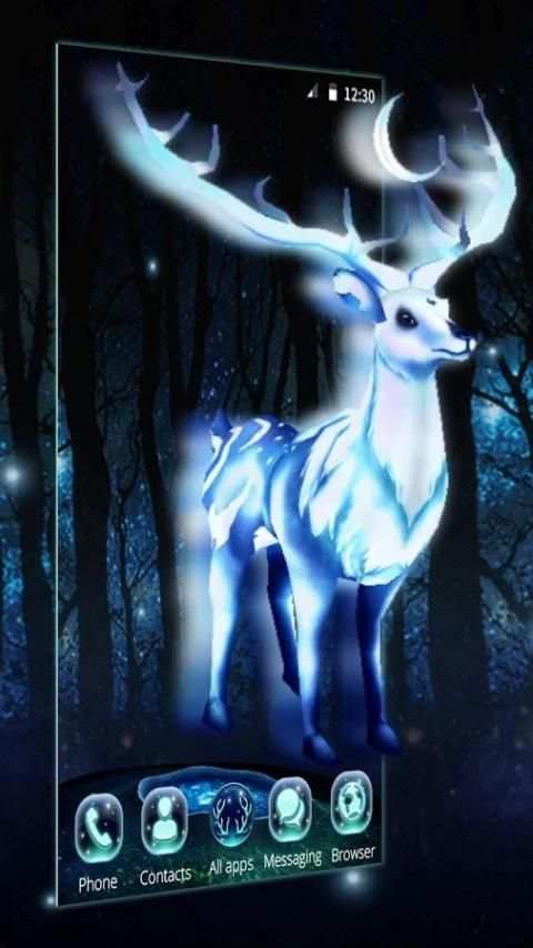 White Deer 3D Theme स्क्रीनशॉट 6
