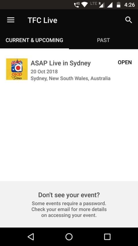TFC Live Events screenshot 3