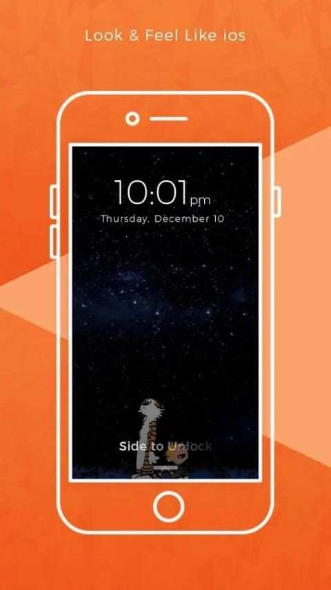 OS10 i Lock Screen स्क्रीनशॉट 1