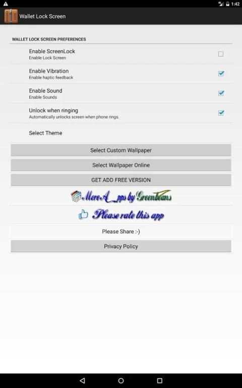 Wallet Lock Screen screenshot 9