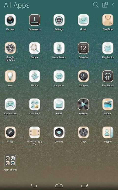 Aqua-Gold Atom theme स्क्रीनशॉट 5