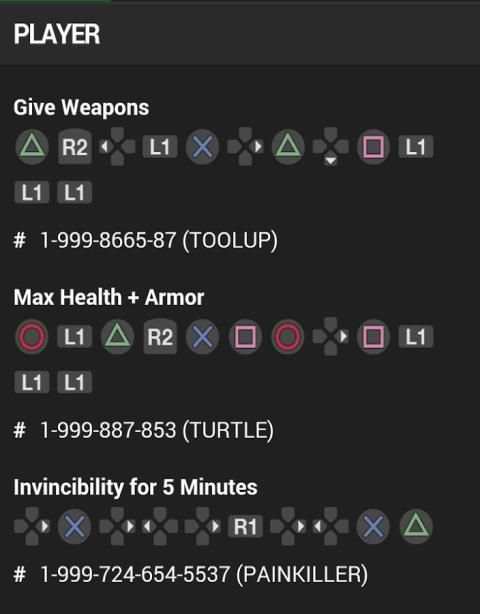 Cheats gta V screenshot 6