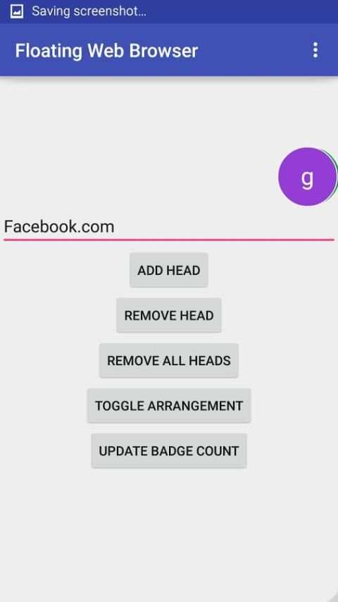 Floating PopUp Web Browser DEV скриншот 2