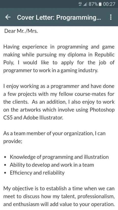 CV and Cover Letter скриншот 5