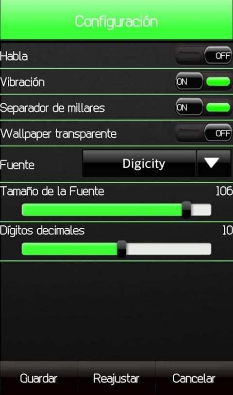 THEME FOR SCALC GLOSSY GREEN screenshot 1