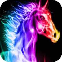 Blazing horse live wallpaper