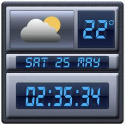 Digital Clock Weather Widget