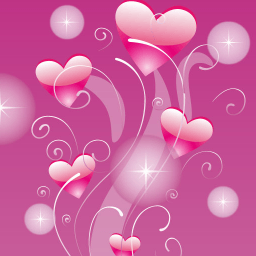 Cute Hearts Live Wallpaper أيقونة