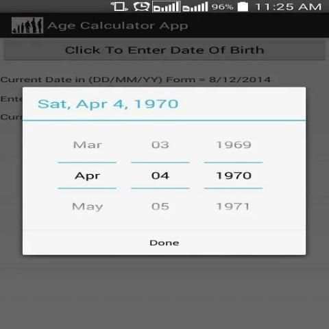 AgeCal screenshot 2