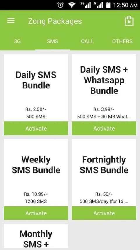 Zong 4G Packages स्क्रीनशॉट 5