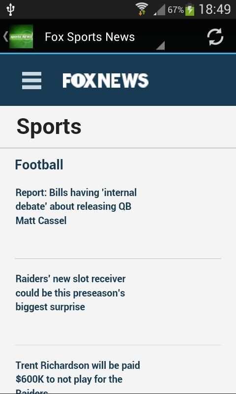 Sports News Apps for Android скриншот 2