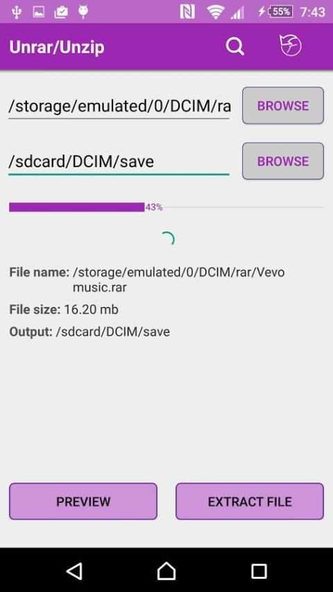 Easy Unrar / UnZip screenshot 4