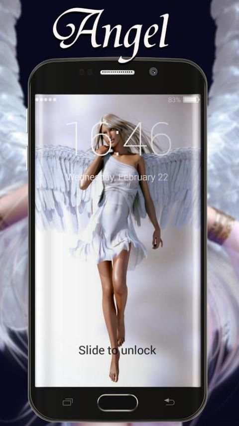 Angel Lock Screen स्क्रीनशॉट 1