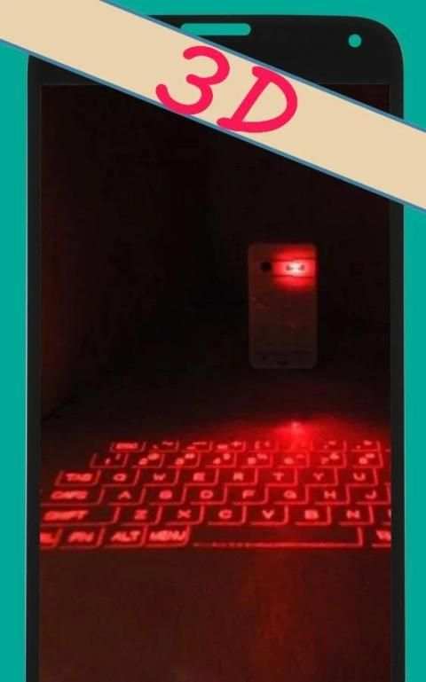 كيبورد ليزر ثري دي Prank screenshot 2