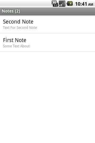Note Pad screenshot 1