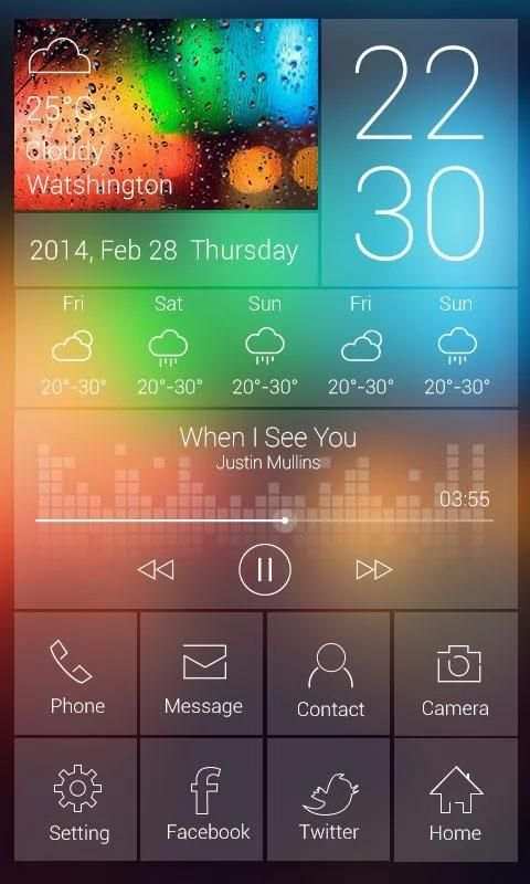 Venus GO Launcher Live Theme скриншот 5
