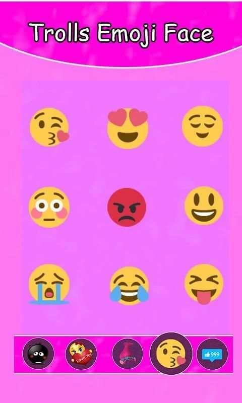 Trolls Emoji Face скриншот 2