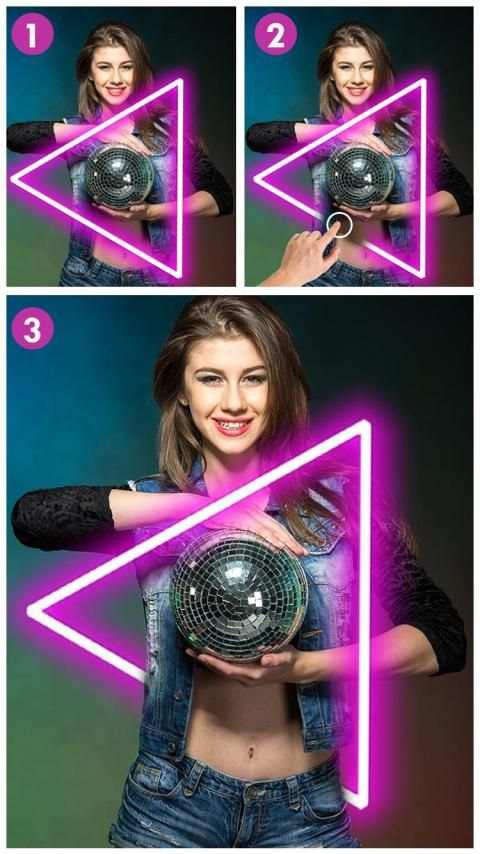 Neon Photo Editor - Neon Sticker Eraser स्क्रीनशॉट 6