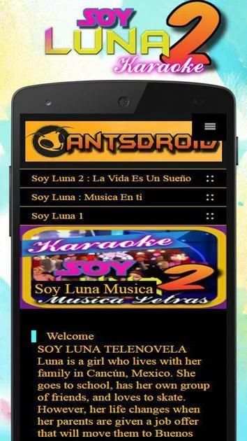Karaoke Soy Luna 2 Musica Mp3 screenshot 3