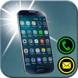 Flash light on call icon