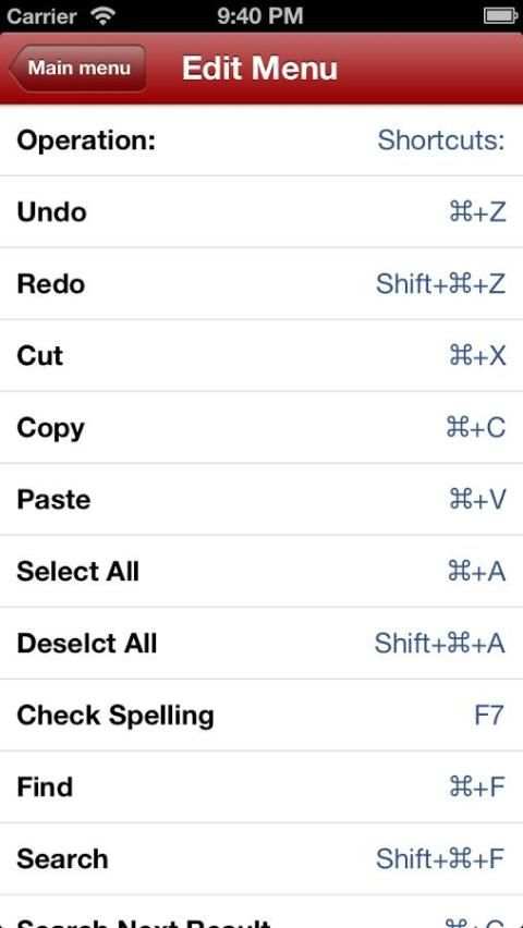 Shortcuts Acrobat Reader screenshot 1