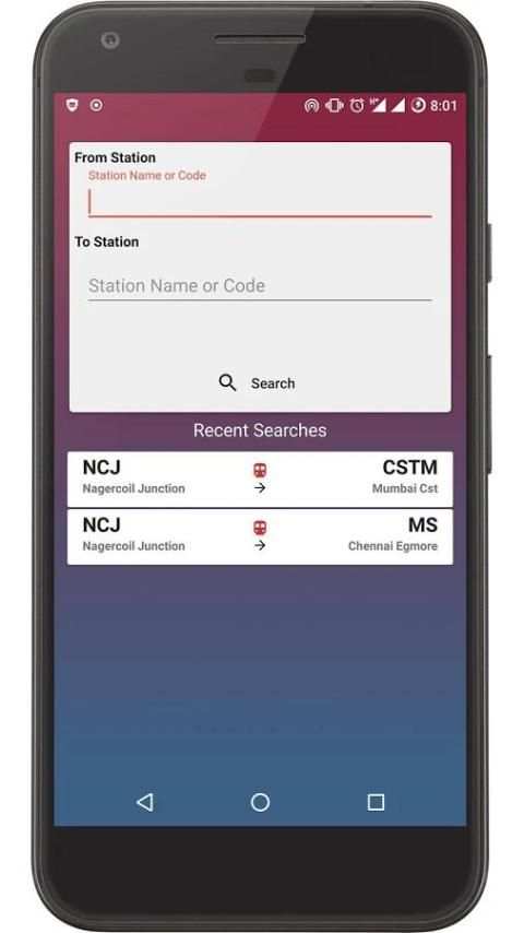 Indian Train Live, PNR Status screenshot 1