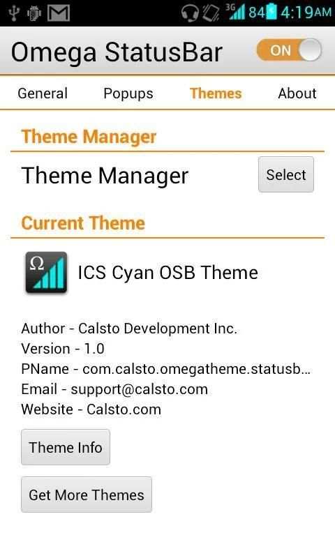 ICS Cyan OSB Theme screenshot 2