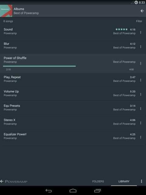 Skin for Poweramp Material screenshot 1
