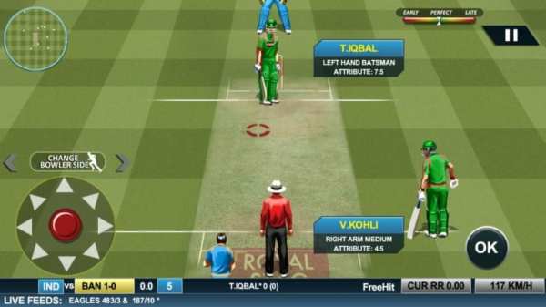 Cricket Games 2017 New 3D T20 скриншот 3