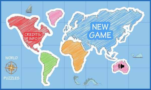World Map Puzzle скриншот 12
