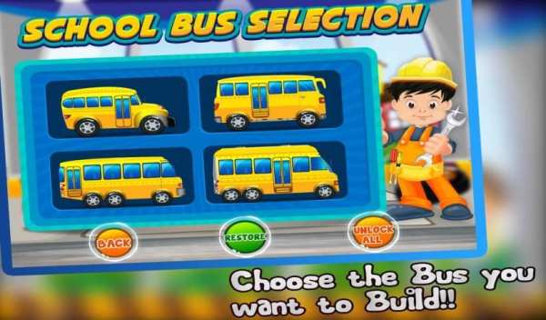 School Bus Builder- Car Garage screenshot 3