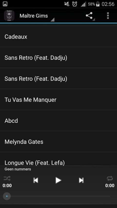 Ecoutez Maître Gims 2 تصوير الشاشة