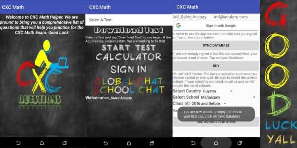 CXC Math Questions screenshot 1