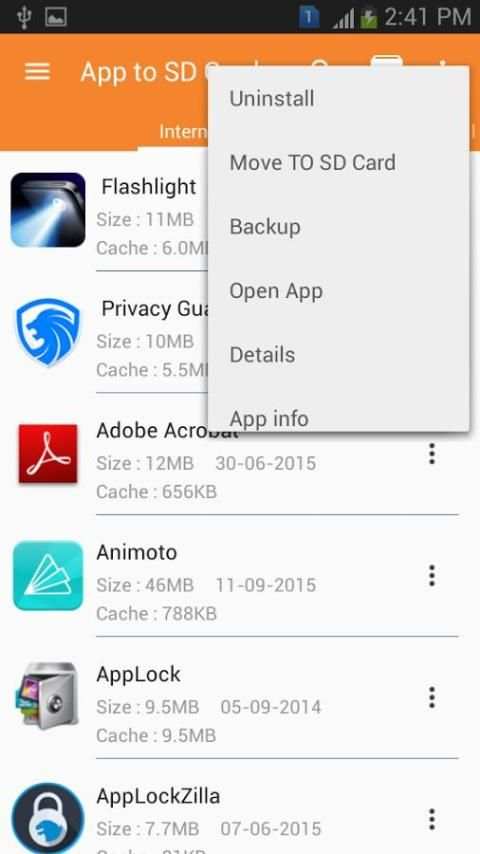 App to SD card Mover screenshot 6