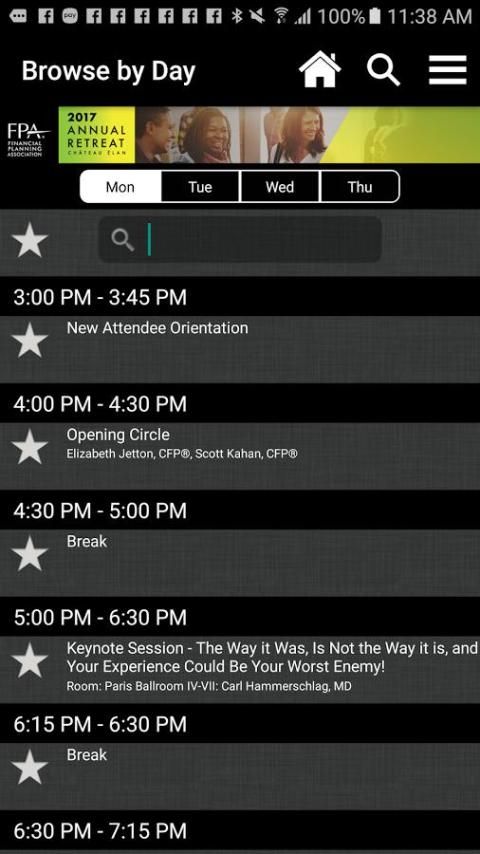 FPA Annual Retreat 2017 скриншот 2