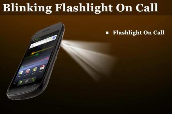 Blinking Flashlight On call स्क्रीनशॉट 1