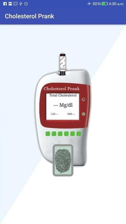 Cholesterol Checker Scan Prank स्क्रीनशॉट 1