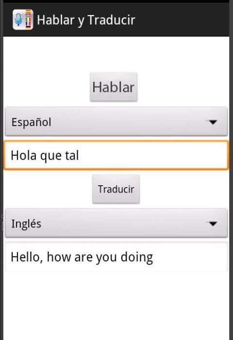 Hablar y Traducir screenshot 2