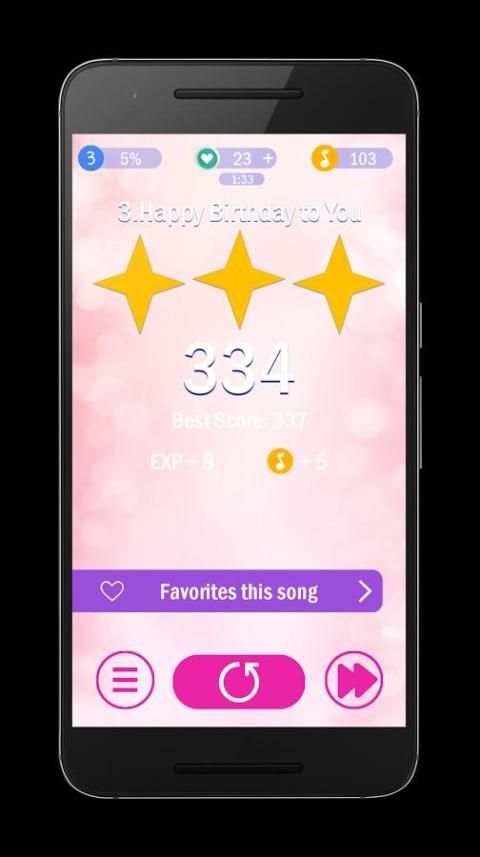 Piano Pink Tiles screenshot 1