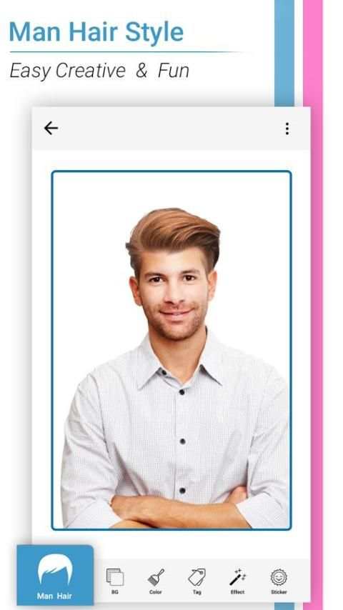 Man Hairstyle Photo Editor скриншот 2