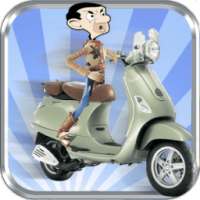 MR BEAN MOTORCYCLE RACING