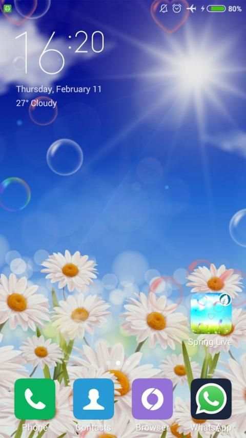 Spring Live Wallpaper स्क्रीनशॉट 1